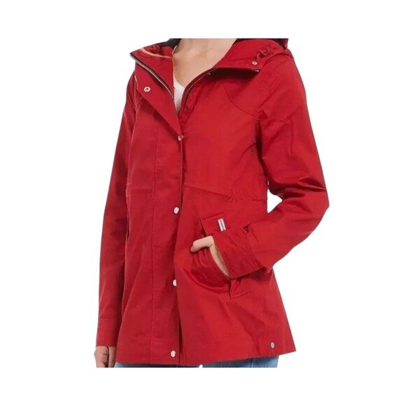 Hunter Water Resistant Cotton Smock Rain Jacket Hood Mesh Lined Drawstring Small - Picture 4 of 16